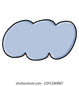 cute speech bubble hand drawn