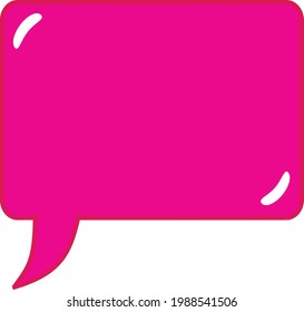 A cute speech bubble icon to any project you may have.