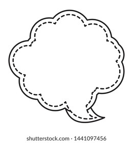 cute speech bubble message icon