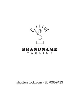 cute speedometer logo icon design template modern vector illustration