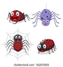 Cute spider cartoon 