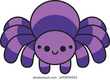 cute spider cartoon vector illustration