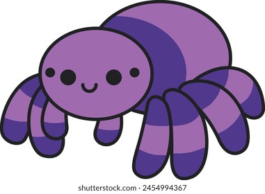 cute spider cartoon vector illustration