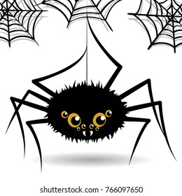 Cute Spider Cartoon Vector Illustration Stock Vector (Royalty Free ...