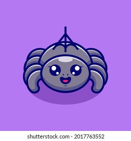Cute spider character cartoon design