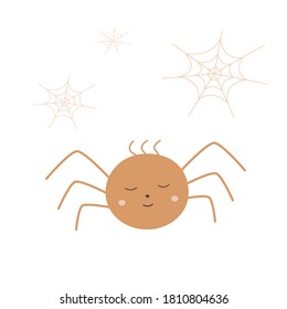 cute spider. halloween vector illustration