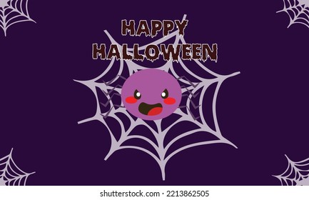cute spider happy halloween day 