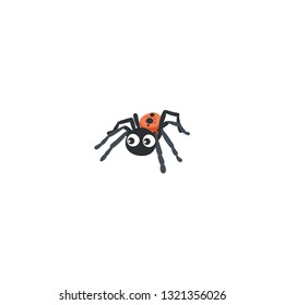 cute spider icon on a white background