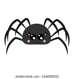 Ilustración de araña. Ilustración de Vector Halloween. Pequeña ilustración de Halloween para niños, cuentos de hadas, cubiertas, ducha de bebé, camiseta textil, libro de bebés.