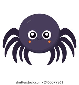 Cute spider. Vector halloween illustration