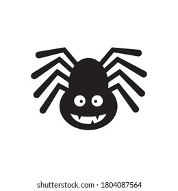 Cute spider vector isolated on background