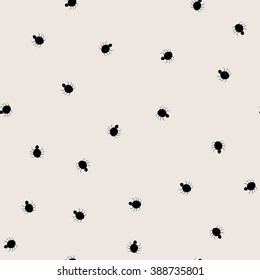 Cute Spiders Seamless Pattern