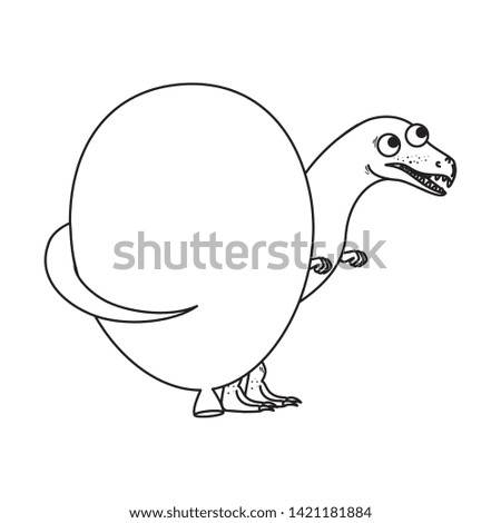 cute spinosaurus with balloon helium