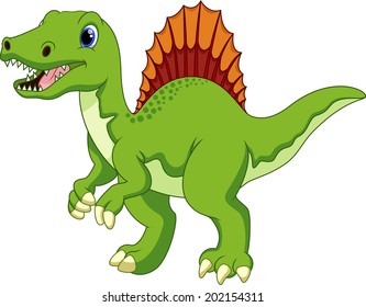 Cute spinosaurus cartoon