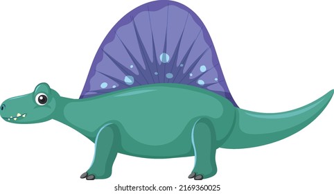 Cute Spinosaurus Dinosaur Cartoon illustration