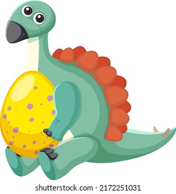 Cute Spinosaurus Dinosaur Cartoon illustration