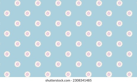 cute spiral pattern background vector