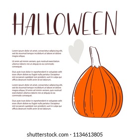 Too Cute to Spook. Halloween Party Poster with Handwritten Ink Lettering. Modern Calligraphy. Typography Template for Scrapbooking, Stickers, Tags, Gift Cards. Vector illustration
