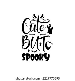 cute but spooky black letter quote