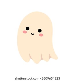 Cute spooky ghost halloween vector. Fun Halloween activity for kids. Printable autumn worksheet for preschool and kindergarten.