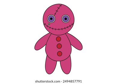  Cute Spooky Kawaii Creepy Doll Illustration