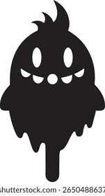 Cute, Spooky, Melting Ghost Ice Cream Treats