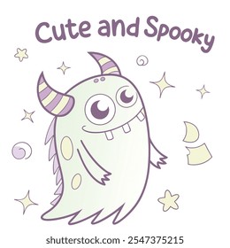 Cute and Spooky Monster Vector Design