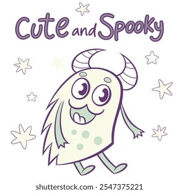 Cute and Spooky Monster Vector Design