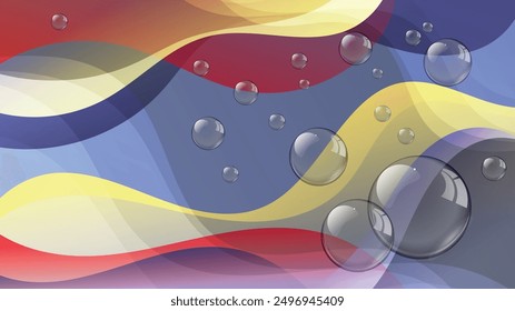 Cute spotted abstract wallpaper with soap bubbles. An excellent background for designing pages on social networks, posters, presentations, outdoor advertising and your other projects. Vector.