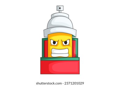 Design-Illustration für die Farbspritze