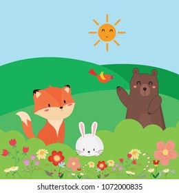 cute spring animal.