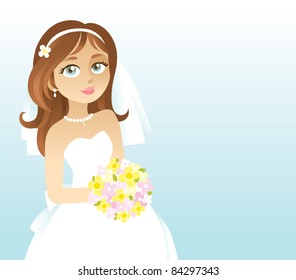 cute spring bride