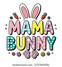 Linda primavera Pascua Festiva Funny Retro Día de Pascua Conejito Diseño de la camiseta