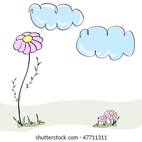 Cute spring flowers