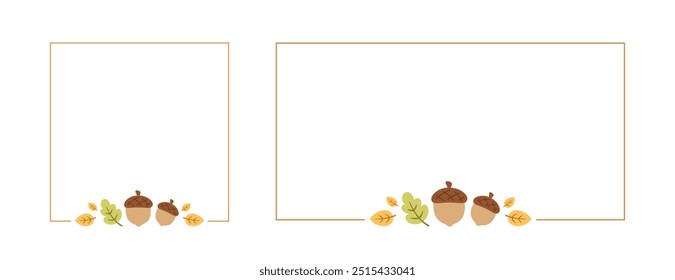 Cute Spring Frame Border Template Set. Can be used for shopping sale, promo poster, banner, flyer, invitation, website or greeting card. Vector illustration