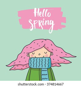 cute spring girl