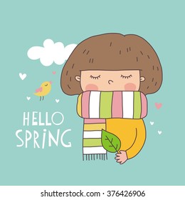 cute spring girl