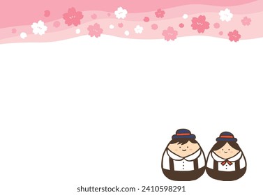 Cute Spring neuer Studentenrahmen für handgefertigte Illustrationen