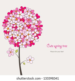 cute spring tree