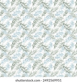 cute square seamless pattern traditional flowers  on white background. Flat digital art. 
