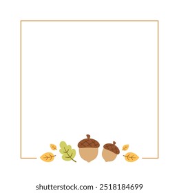 Cute Square Spring Frame Border Template. Can be used for shopping sale, promo poster, banner, flyer, invitation, website or greeting card. Vector illustration