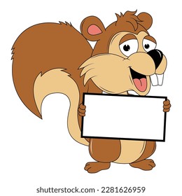 cute squirrel animal cartoon illustration graphic