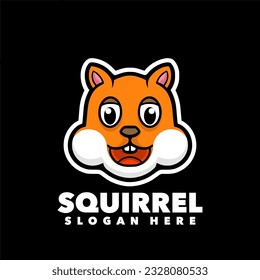 Cute squirrel animal cartoon mascot