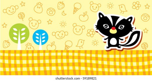 cute squirrel bookmark