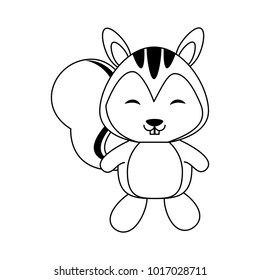 Cute squirrel cartoon