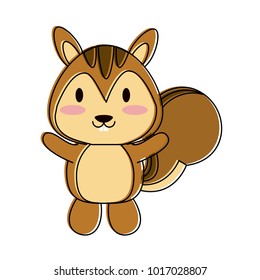 Cute squirrel cartoon