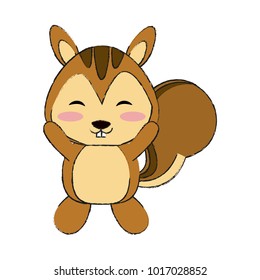 Cute squirrel cartoon