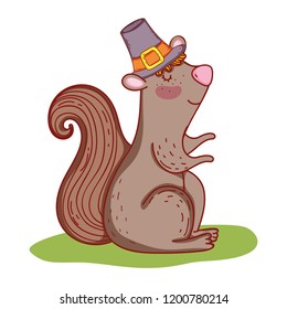 Cute squirrel cartoon