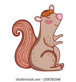 Cute squirrel cartoon