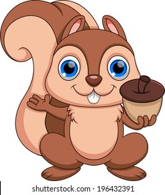 Cute squirrel cartoon
